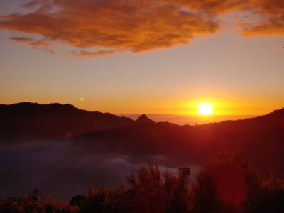 大雪山夕陽