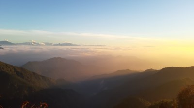 大雪山晚霞