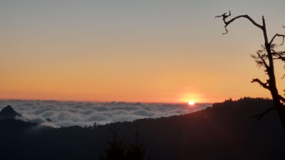 大雪山-雲海及日落