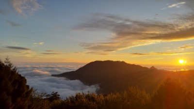 大雪山遊客中心觀景台雲海