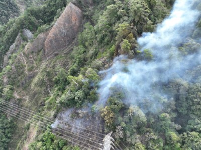 八仙山事業區第94林班地傳出森林火災