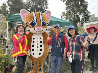 臺中分署的石虎大使進行人與野生動物和諧宣導