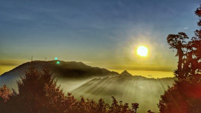 大雪山雲海及夕陽_林正智攝