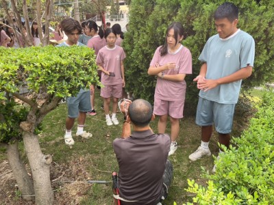 和平國中范志傑主任至竹南高中推廣原住民傳統文化及改良式獵具
