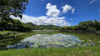 東勢林業文化園區貯木池景色