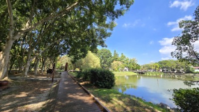 施工期間貯木池環池步道、寬茶一號院仍開放提供服務