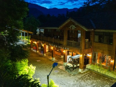 八仙山國家森林遊樂區餐廳安裝生態照明燈具