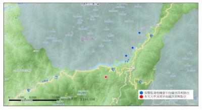 林業保育署臺中分署於梨山地區設置38台紅外線自動相機進行預警性監測，過去多於大甲溪北岸雪霸國家公園側相機記錄到黑熊，本次首度於梨山地區大甲溪南岸拍攝黑熊影像