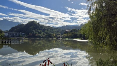 東勢林業文化園區貯木池景色