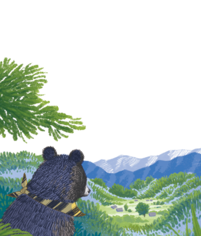 《那一天，我走進熊山》故事裡，人類和熊族從相遇到相知，經歷了一段精彩的冒險旅程，最後成為各自安好、相互祝福的朋友。